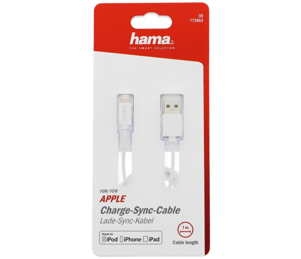 Hama USB-Lightning 1m MFI bialy - 1442599 - zdjęcie 5